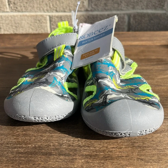 Robeez Other - NWT Robeez Remi Shark Grey Waterproof Shoes Size 10